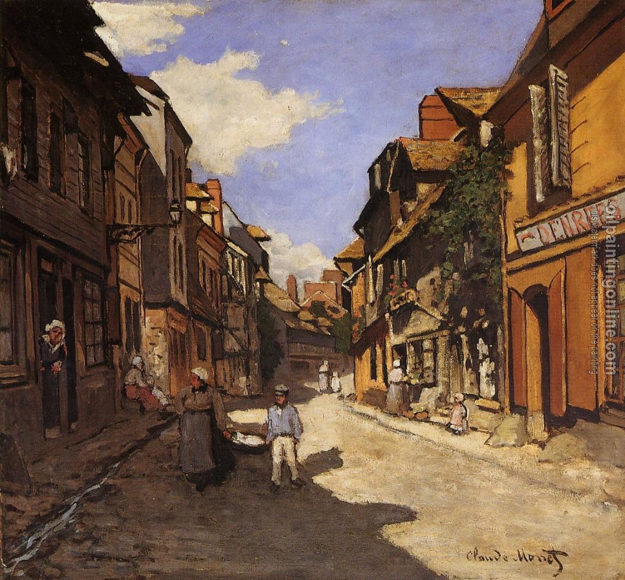 Monet, Claude Oscar - Le Rue de La Bavolle at Honfleur